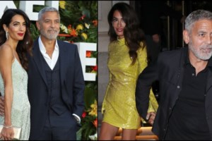 Party girl στη Νέα Υόρκη η Αμάλ Κλούνεϊ: Το απίθανο party dress που ανέδειξε τα ατελείωτα πόδια της - εικόνα 5