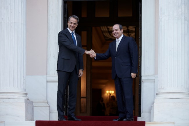 Συνάντηση Μητσοτάκη - αλ Σίσι για ενέργεια και άμυνα: "Αποσταθεροποιητικός ο ρόλος της Τουρκίας"