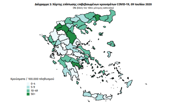 Κορονοϊός: Στο "κόκκινο" η αύξηση των κρουσμάτων - 50 νέα σε μια μέρα, τα 24 εισαγόμενα