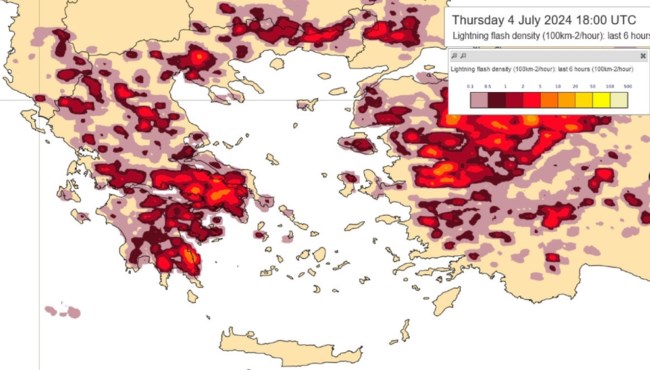 Καιρός: O Κολυδάς προειδοποιεί για πολλούς κεραυνούς σε Αττική και Βοιωτία - Πώς θα εξελιχθεί η κακοκαιρία το 48ωρο