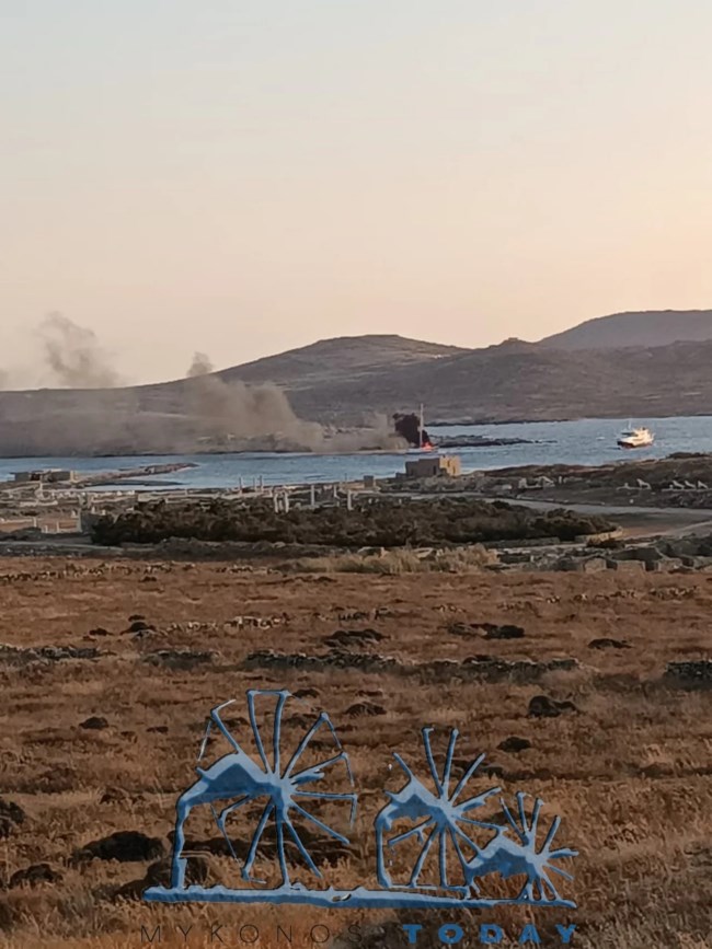 Πυρκαγιά σε ιστιοφόρο στο Αιγαίο - Διασώθηκαν οι επιβάτες ανοιχτά της Δήλου [εικόνες]