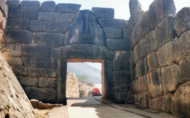 Μυκήνες πύλη λεόντων