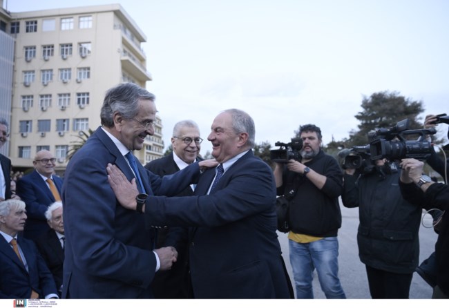 Καραμανλής και Σαμαράς στο Πεντάγωνο
