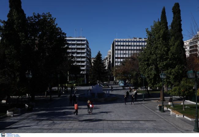 Πλατεία Συντάγματος: Στήθηκε το 15 μέτρων χριστουγεννιάτικο δέντρο - Ήρθε από το Καρπενήσι [εικόνες]