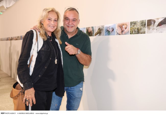 Άννα Νταλάρα: Η εμφάνισή της σε εγκαίνια έκθεσης - Χαμογελαστή και κομψή