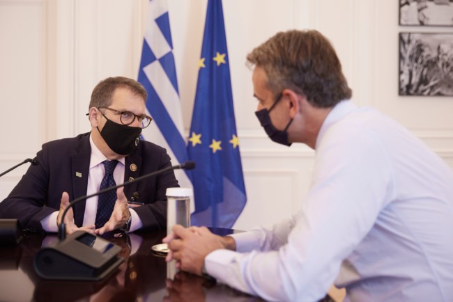 Μητσοτάκης: Συνάντηση με το μέλος του Κογκρέσου, Γκας Μπιλιράκη