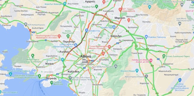 Κυκλοφοριακό κομφούζιο στον Κηφισό: Τροχαίο στην Αθηνών - Λαμίας - Τούμπαρε ΙΧ