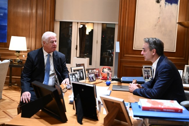 Συνάντηση Μητσοτάκη - Τρεπεκλή στο Μαξίμου: Συζήτησαν το αναπτυξιακό πρόγραμμα για τα νησιά του Ιονίου