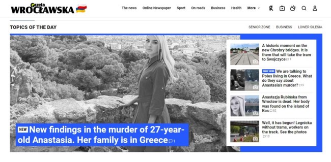 Σοκ στην Πολωνία από τη δολοφονία της 27χρονης στην Κω: Τι γράφουν τα ΜΜΕ - "Φρικτός ο θάνατος της Αναστάζια"