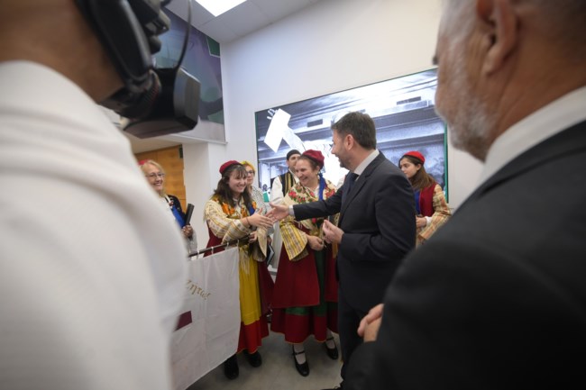 Τσακώνικα χριστουγεννιάτικα Κάλαντα στον Νίκο Ανδρουλάκη από την Παναρκαδική Ομοσπονδία Ελλάδας