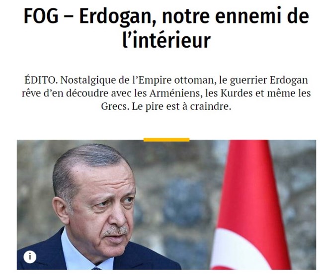 Σκληρό άρθρο του Le Point για Ερντογάν:"Είναι το σκουλήκι στον καρπό, ο εχθρός μας εκ των έσω"