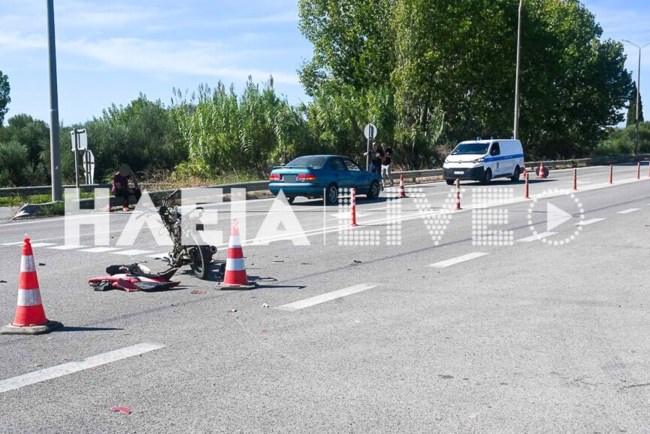 Εθνική οδός Πατρών-Πύργου: Νεκρός 57χρονος μοτοσικλετιστής μετά τη σύγκρουση με ΙΧ