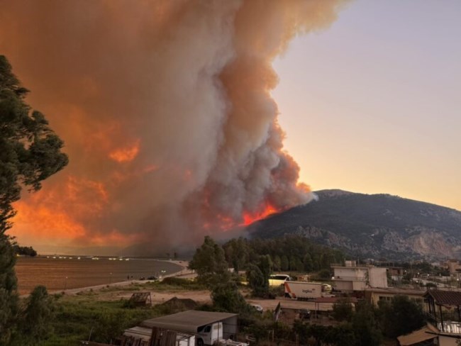 Η φωτιά απο Παλιάμπελα έφτασε έξω απο τη Βόνιτσα κάηκε ο Αμαδαρός. Εκλεισε η παλιά εθνική. Κάηκε κατοικία έξω απο Βόνιτσα