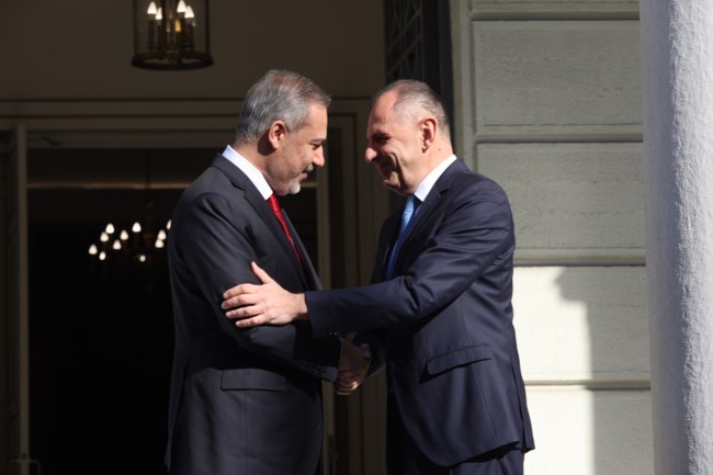 Ολοκληρώθηκε η συνάντηση Γεραπετρίτη-Φιντάν στο ΥΠΕΞ - Πάνω από δύο ώρες οι συνομιλίες