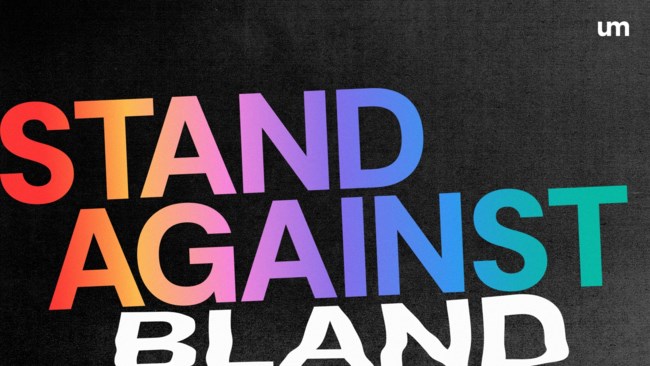 Η UM γιορτάζει την Stand Against Bland Day, μια ημέρα ενάντια στη μονοτονία και αφιερωμένη στη δημιουργικότητα
