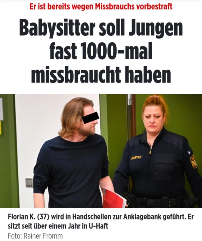 Γερμανός μπέιμπι σίτερ κακοποιούσε σεξουαλικά το αγόρι που πρόσεχε: Πάνω από 1.000 φορές μέσα σε 7 χρόνια