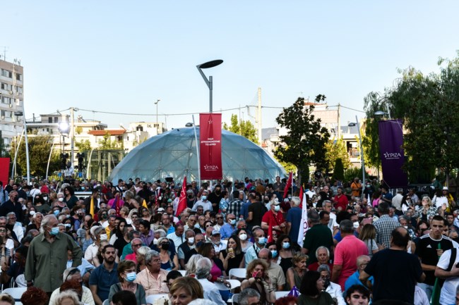 Ομιλία Τσίπρα στο Περιστέρι