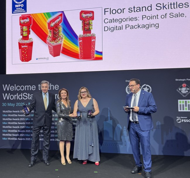 Τριπλή η βράβευση της UNIPAKHELLAS στα WorldStar Awards 2025