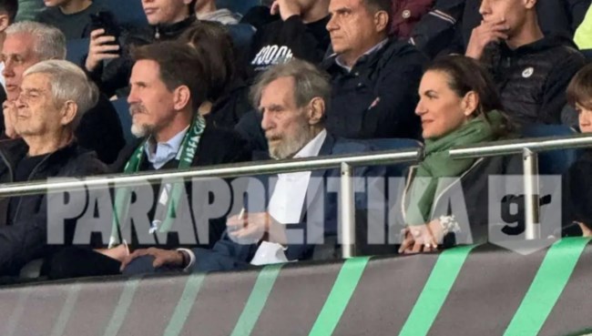Όλγα Κεφαλογιάννη: Η σπάνια εμφάνιση στο γήπεδο με τον θείο της Γιώργο Βαρδινογιάννη