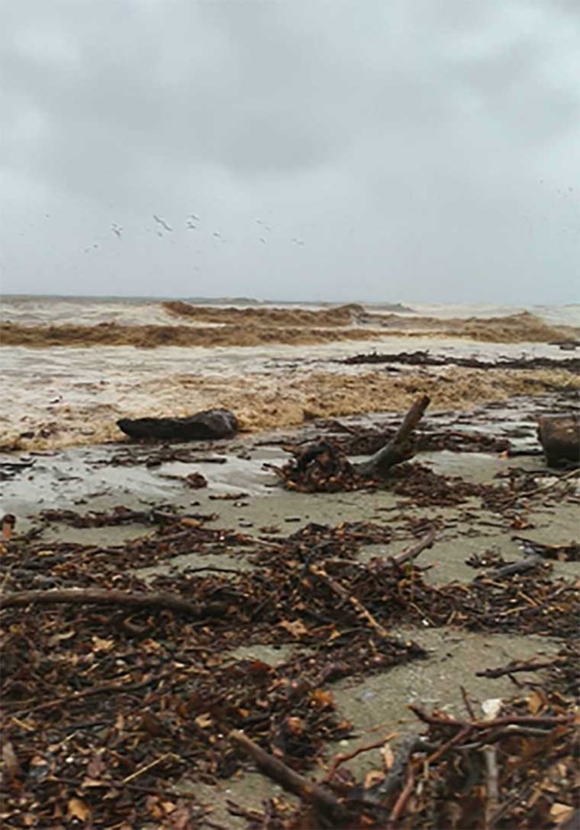 Κακοκαιρία στα παράλια της Λάρισας: Υπερχείλισε ρέμα στον Αγιόκαμπο - Εικόνες και βίντεο από την καταστροφή