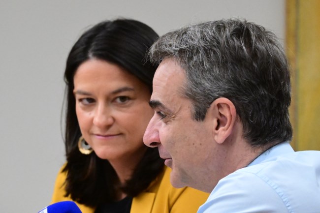 Ο Μητσοτάκης στο υπουργείο Εργασίας: "Ο μέσος μισθός για πλήρη απασχόληση έχει ξεπεράσει τα 1.400 ευρώ"