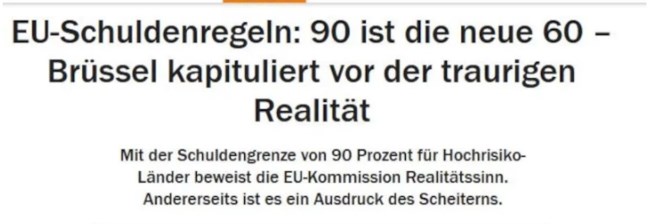 Handelsblatt: Η Κομισιόν προτείνει χαλάρωση του Συμφώνου Σταθερότητας - Συνθηκολογούν οι Βρυξέλλες