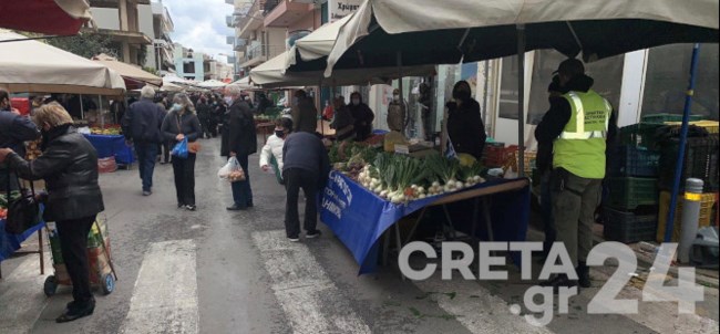 Ηράκλειο: Εισήγηση για λουκέτο σε λαϊκή μετά από κορονο-συνωστισμό [εικόνες]