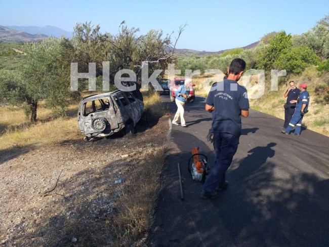 Φρίκη στην Κορινθία: Απανθρακωμένος στο ΙΧ του βρέθηκε ο ιερέας της Αλμυρής [Εικόνες-Βίντεο]