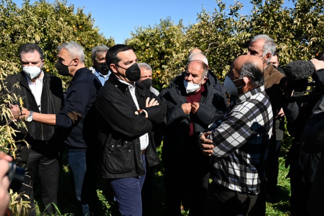 Τσίπρας σε αγρότες από την Αργολίδα: Μόνη λύση είναι οι εκλογές και η προοδευτική κυβέρνηση