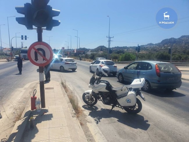 Ρόδος: Σοβαρό τροχαίο μετά από καταδίωξη - Τραυματίας και αστυνομικός της Τροχαίας