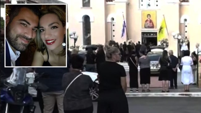Βαρύ πένθος στην κηδεία του ζευγαριού που σκοτώθηκε στο Αλιβέρι: "Δύο άγγελοι που αποφάσισαν να μη χωρίσουν ούτε στη ζωή ούτε στον θάνατο"