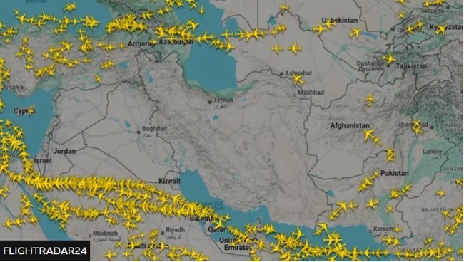 Καμία πτήση πάνω από το Ισραήλ, το Ιράν, την Ιορδανία και το Ιράκ