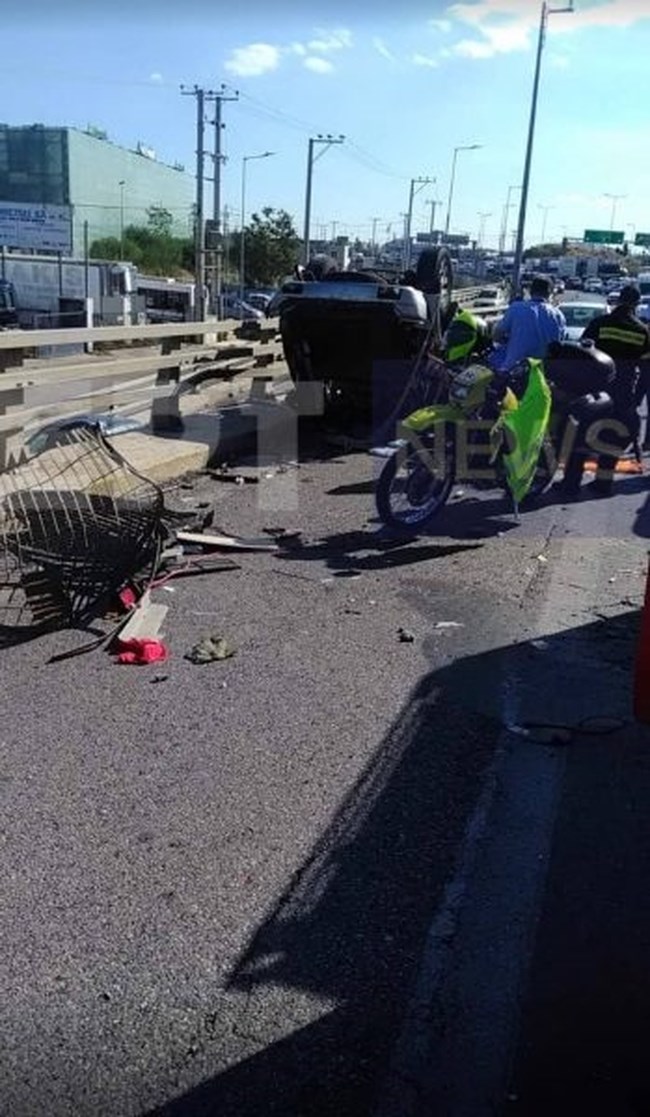 Σοβαρό τροχαίο με τραυματίες γυναίκα και παιδί στον Κηφισό: Απίστευτο μποτιλιάρισμα χιλιομέτρων