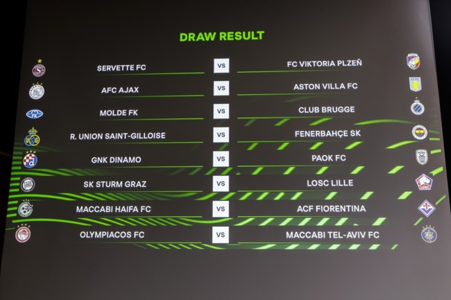Europa Conference League: Ο Ολυμπιακός αντιμετωπίζει τη Μακάμπι Τελ Αβίβ – Με την Ντινάμο Ζάγκρεμπ ο ΠΑΟΚ