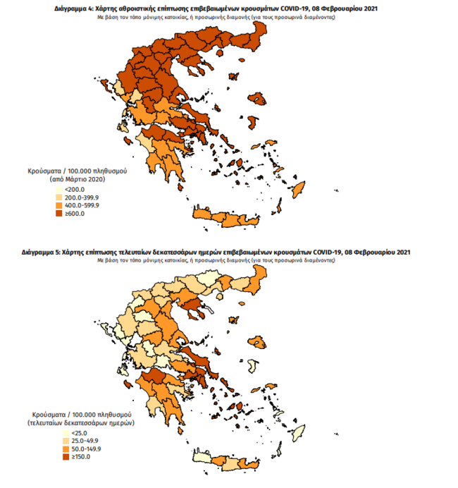 Κορονοϊός: Αυξήθηκαν στους 276 οι διασωληνωμένοι - 638 νέα κρούσματα σήμερα και 25 θάνατοι