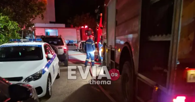 Φωτιά σε ξενοδοχείο στην Αμάρυνθο της Εύβοιας