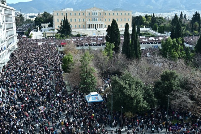 Συγκέντρωση στο Σύνταγμα για τα Τέμπη