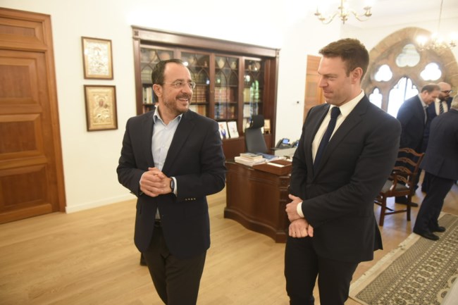 Συνάντηση Κασσελάκη - Χριστοδουλίδη: Θα στηρίξουμε την ενσωμάτωση του Κυπριακού στις ευρωτουρκικές και ελληνοτουρκικές σχέσεις