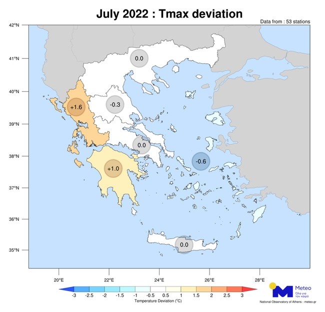 Στη Δυτική Ελλάδα διανύουν τον δεύτερο πιο ζεστό Ιούλιο από το 2010