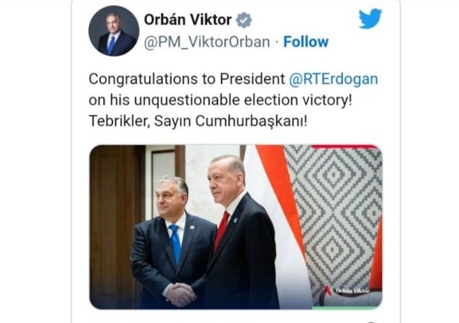 Συγχαρητήρια στον Ερντογάν από τον Βίκτορ Όρμπαν - Από τους πρώτους που τηλεφώνησε