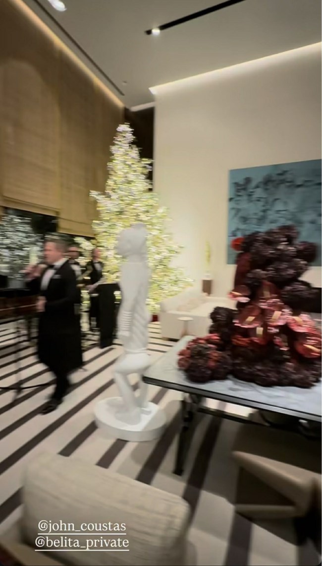 Ο Γιάννης και η Δήμητρα Κούστα παρέθεσαν γιορτινό δείπνο στην έπαυλή τους - "Ζαλίζει" η πολυτέλεια