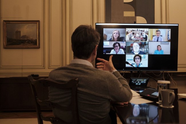 Μητσοτάκης Τηλεδιάσκεψη 2