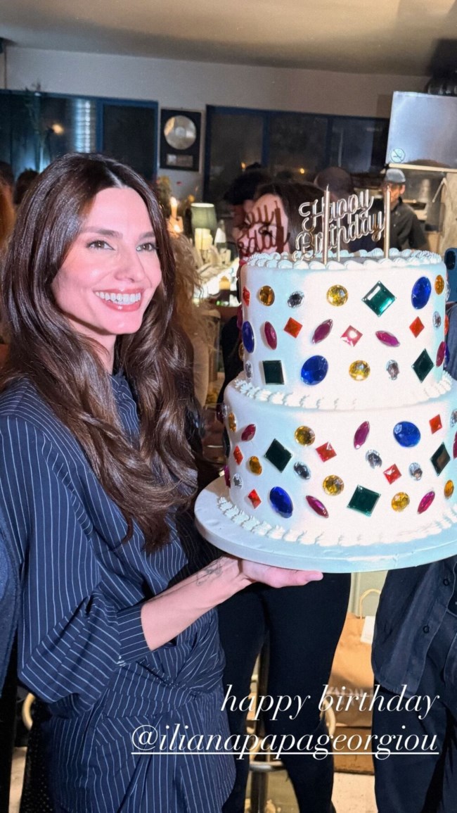 Η Ηλιάνα Παπαγεωργίου γιόρτασε τα γενέθλιά της - Στο πλευρό της ο Γιάννης Καραβασάνης