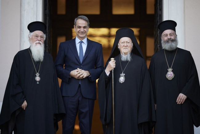 Συνάντηση Μητσοτάκη με τον Οικουμενικό Πατριάρχη Βαρθολομαίο: Η παρουσία σας μας δίνει πάντα δύναμη