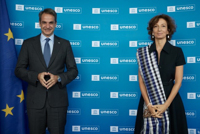 Κυριάκος Μητσοτάκης: Συνάντηση με τη Γενική Διευθύντρια της UNESCO Audrey Azoula