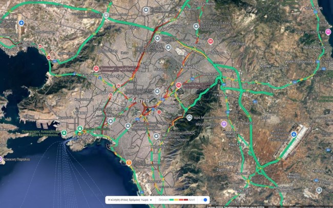 Ισχυρή καταιγίδα στην Αθήνα - Σε ποιες περιοχές ήταν έντονο το φαινόμενο - Στο κόκκινο η κίνηση στους δρόμους [βίντεο]