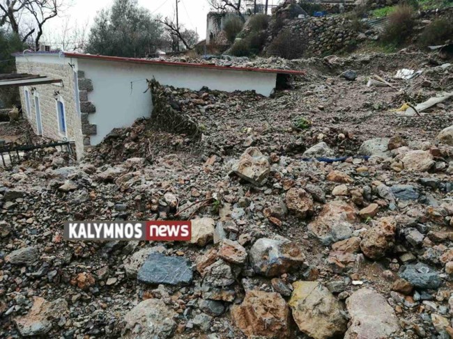Κάλυμνος: Σε κατάσταση εκτάκτου ανάγκης το νησί - Μεγάλες καταστροφές από την κακοκαιρία [εικόνες]