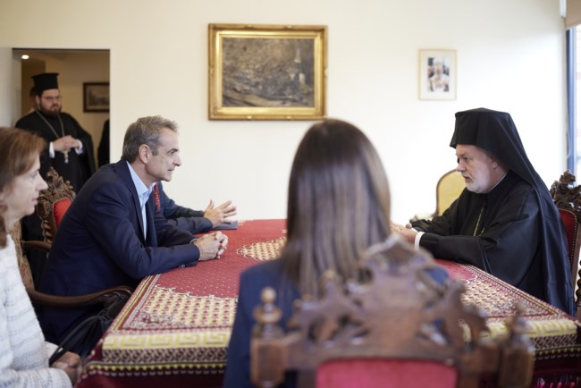 Βρυξέλλες: Συνάντηση Μητσοτάκη με τον Αθηναγόρα - Μητροπολίτη Βελγίου, Υπέρτιμο και Έξαρχο Κάτω Χωρών και Λουξεμβούργου