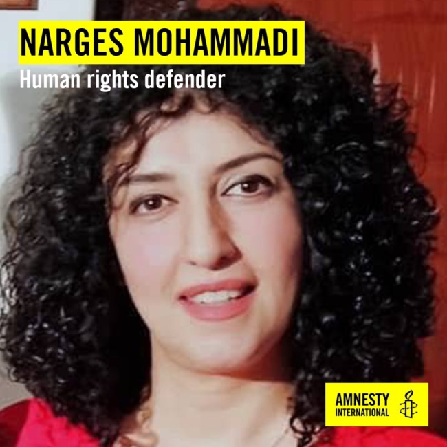 Narges Mohammadi.