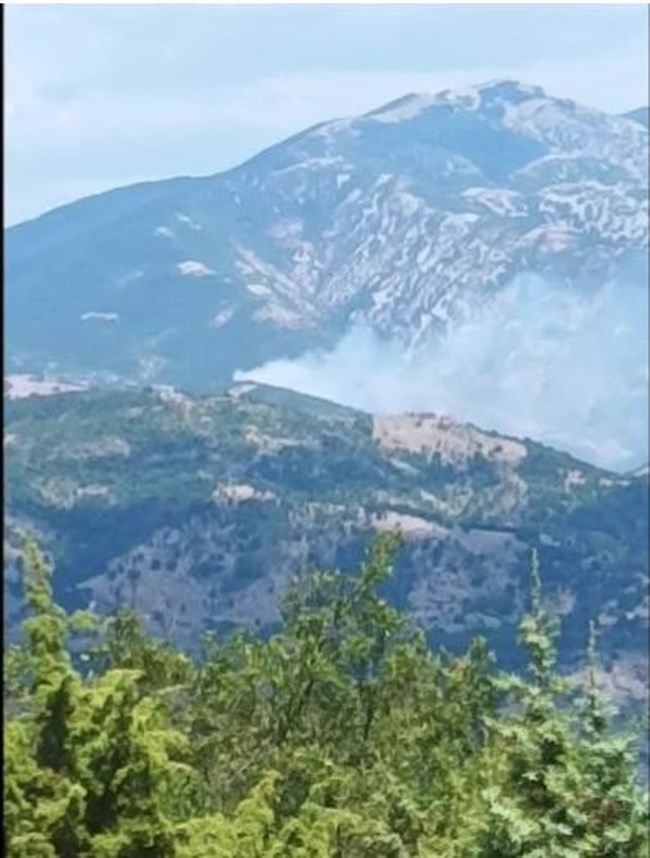Φωτιά σε δυσπρόσιτο σημείο στη Μελίταινα Ροδόπης - Σηκώθηκαν 4 εναέρια μέσα
